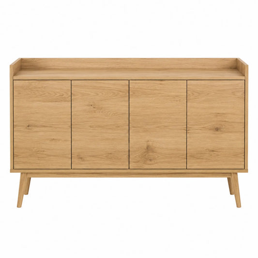 Sideboard Eichenfurnier 4 Türen 120x40x80cm